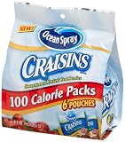 Ocean Spray Craisins, Sweetened Dried Cranberries 100 Calorie Packs, 6-Count Single Serve, Multi-Pack Bags (Pack of 12)
