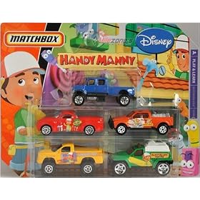 Matchbox 5 Pack Disney Handy Manny Car Gift Set