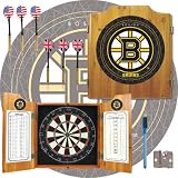 NHL Boston Bruins Dart Cabinet includes Darts and Board