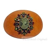 Leather & Lace Cameo Barrette