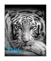 White Tiger Family Size Towel