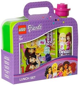 Lego Friends Girls Lunch Set Green With Pink Elements
