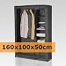 Produkt-Bild: Camping Kleiderschrank 160x100x50cm