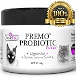 CAT OWNERS #1 PROBIOTICS FOR CATS - Made In USA - Relieves Diarrhea, Vomiting, Gas, Skin Conditions - Plus Prebiotics - Tasteless - No Fillers - Non GMO - Soy, Wheat & Dairy Free - GMP Certified - Veterinarian Recommended For Healthy Cats - 100% Satisfaction Guarantee!
