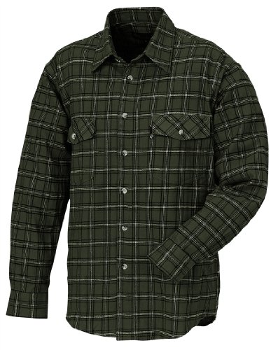 Pinewood Unisex Flanellhemd Edinburgh, gr&uuml;n kariert, M