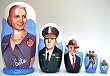 Evita Russian Nesting Doll Tango Argentina REAR 5 Pcs / 7in set #DSCI 39