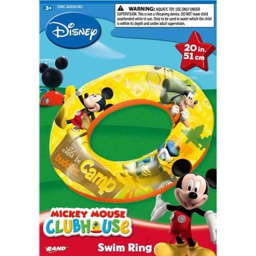 Disney Mickey Mouse Clubhouse Inflatable Swim Ring (20 Inch)