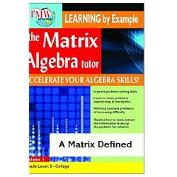 Matrix Algebra Tutor: A Matrix Defined