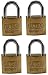 Tools & Hardware : Ultra Hardware 56021 3/4-Inch Standard Shackle, 4-Pack Solid Brass