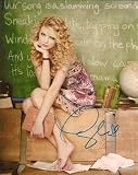 Sweet Taylor Swift Signed Portriat 8x10 #2