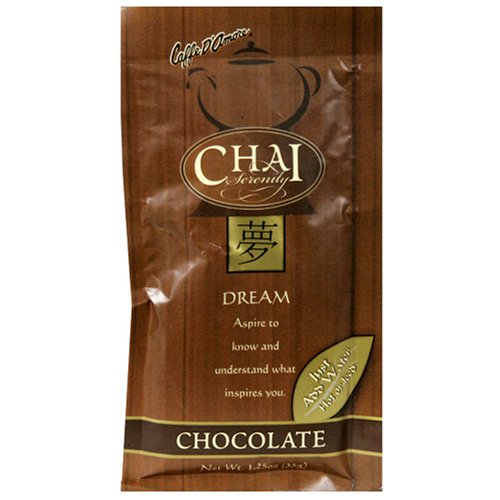 Serenity Chai Chocolate Tea Latte, 1.25-Ounce Packets (Pack of 25)