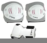 Knee Pads, Elbow Pads  Wrist Guards - SFR Triple Pad Set AC960P - White - Small (Youth 8-12yrs)