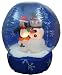 Gemmy 10751-77 Airblown Self-Inflating Decorative Christmas Yard Balloon - SnowGlobe - Snowman with Penguin 4 Feet Tall