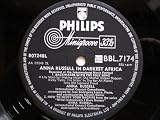 Russell, Anna In Darkest Africa LP Philips BBL7174 EX 1950s RECORD ONLY - sleeve is missing