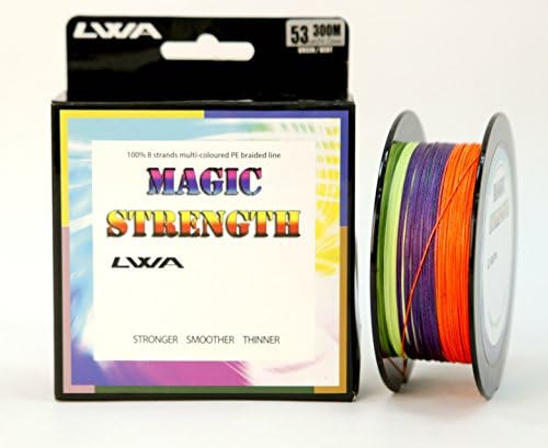 LVWA Magic Strength 100% 8 strands PE braided super strong dyneema fishing line (300m 0.15mm)