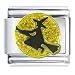 Halloween Witch On Broom Italian Charms Bracelet Link