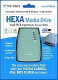 Y-E Data HEXA Media Drive 6-in-1 Digital Media Reader / Writer - Card reader ( MS, Microdrive, MMC, SD, SM, CF ) - USB