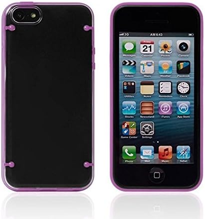 iPhone 5c Luminous Glow In The Dark - Purple - PLUS Matching Stylus &amp; Screen Protector
