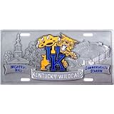 Kentucky Wildcats Heavy-Duty Color Pewter License Plate