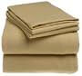 Royal Heritage Collection 100% Cotton Jersey Knit Sheet Set - Khaki Twin