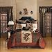 Unusual Asian Design Bedding - Dragon Dynasty Comforter Set - Full Size (Standard US Dimensions)