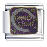 Good Luck Horseshoe Italian Charms Bracelet Link
