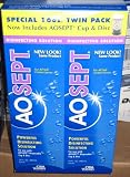 CIBA Vision - Aosept Disinfectant 2 X 16OZ BOTTLES FREE CUP & DISC