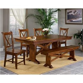 Cornwall 5 Piece Set + Bench Casual by