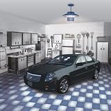 Westinghouse Garage Lighting  One-Light Super Sport Adjustable Pendant Fixture, Nitro Blue #64783
