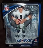 Tony Romo 2008 NFL All Star 9 Inch Vinyl Figure Dallas Cowboys Action Figure with Toy Football and Trading Card Upper Deck Collectible