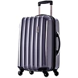 Olympia Titan 21 Inch Expandable Carry-On Hard Case Spinner Purple