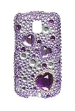 LG P509 Optimus T Full Diamond Graphic Case - Purple Heart