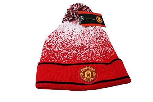 Manchester United Woven Beanie-Black/Red