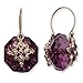 Rose-tone Light & Dark Purple Crystal Drop title=