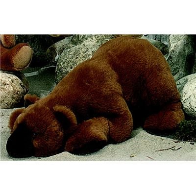 Plüti 1567-080-331 - Braunbär, liegend, lichtbraun - 80 cm
