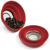 Norpro Red 10 Inch Silicone Knockdown Colander