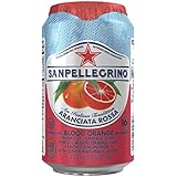 San Pellegrino Sparkling Fruit Beverages, Aranciata Rossa/Blood Orange 11.15-ounce cans (Total of 24)