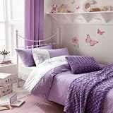 Flutterbye in New Year Duvet Cover Set in Lilac Size: Single