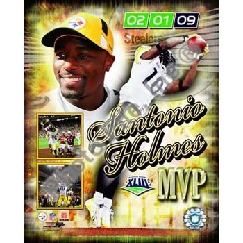 Santonio Holmes Steelers SB MVP Collage 8x10 Photo
