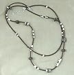 Recycled Glass And Bone Necklace