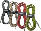 DiMarzio Instrument Cable, Black & Silver 18 Foot