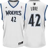 NBA Men's Minnesota Timberwolves Kevin Love Revolution 30 Home Swingman Jersey (White, X-Large)