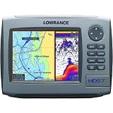 Lowrance HDS-7 7-Inch Waterproof Marine GPS and Chartplotter with 83/200HZ transom mount transducer (Enhanced U.S. Basemap)
