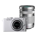 Olympus E-PL3 Compact System Camera - White (M.ZUIKO Digital 14 -42mm II R and M.ZUIKO Digital 40 -150mm Lenses)