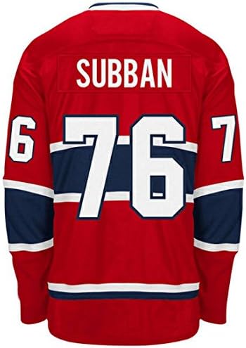 Men's P.K. Subban #76 Red Montreal Canadiens Premier Player Jersey Size M
