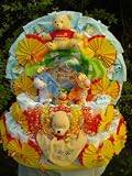XL Windeltorte Winnie Pooh mit Musikmobile
