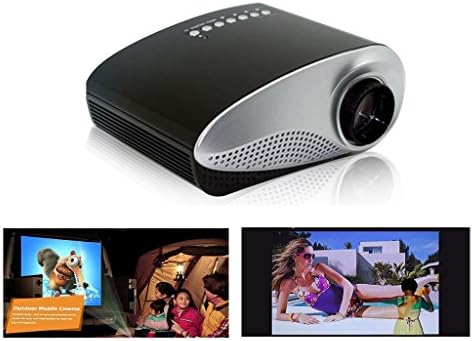 Excelvan® Outdoor Pocket Size Movie Projector Video Home Projector for Iphone 6 Ipad Air /Mini Smartphone Laptop PC (Black)