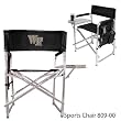 Wake Forest Demon Deacons Portable Folding Sports Chair - Black w/Embroidery