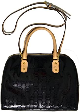 Michael Kors Purse Mk Signature Large Satchel Crossbody in Black