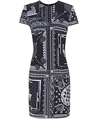 General Print Elastane/Polyamide/Polyester/Viscose Shift  Dress